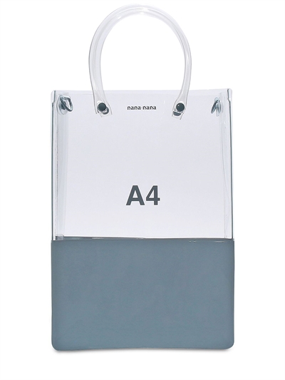 Nana Nana A4 Pvc购物包 Clear Grey Luisaviaroma