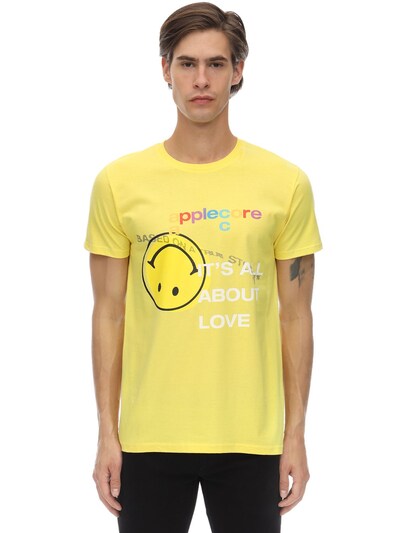 Applecore It's All About Love Cotton T-shirt In Yellow
