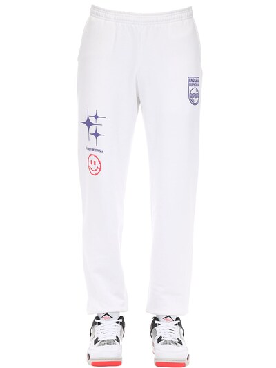 white cotton sweatpants