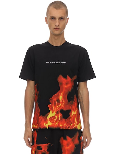 t shirt flames