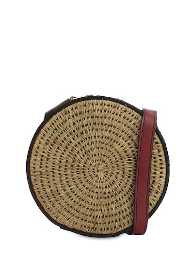 circle raffia bag