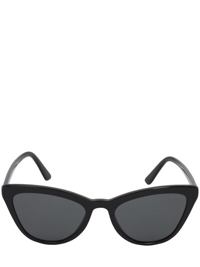 Prada Cat Eye Acetate Sunglasses In Black