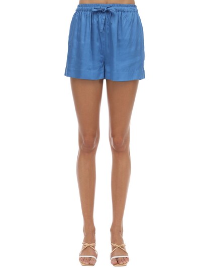 satin pajama shorts