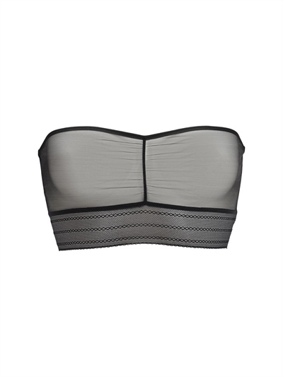 sheer bandeau bra