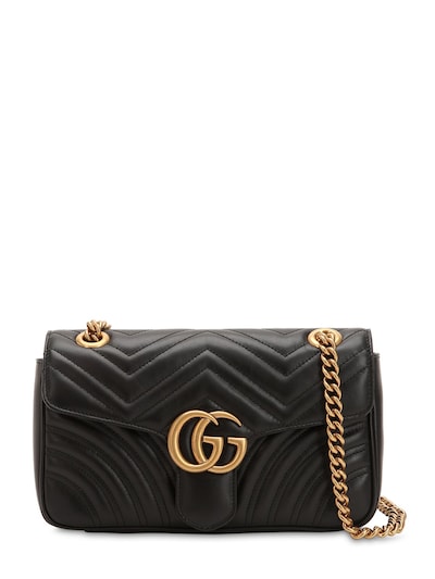 Small gg marmont 2.0 leather bag 