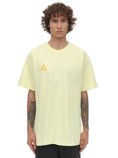 nike acg yellow t shirt