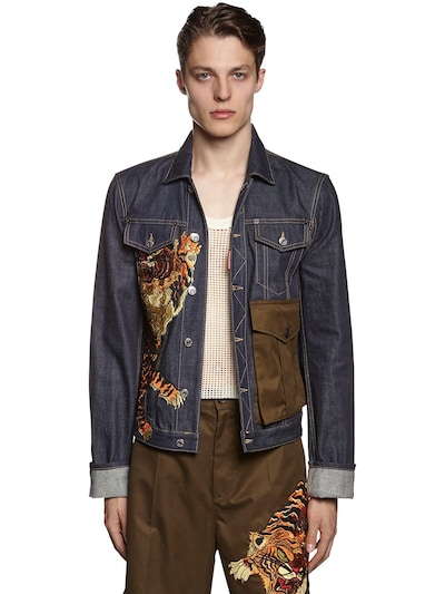 dsquared embroidered jacket