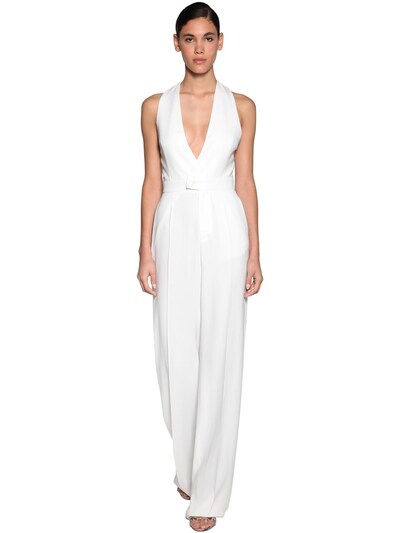 white lined jumpsuit