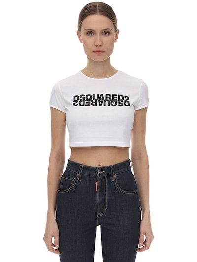 Dsquared2 - Logo printed cotton jersey 