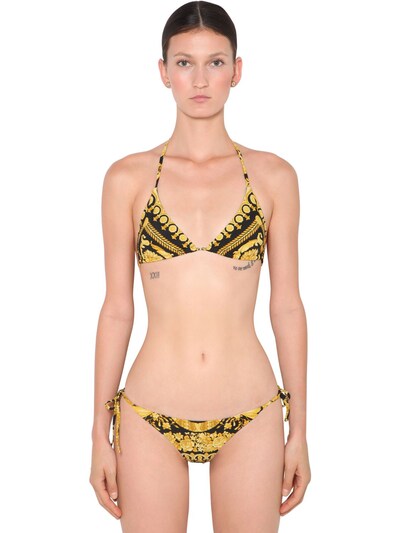 versace print bikini