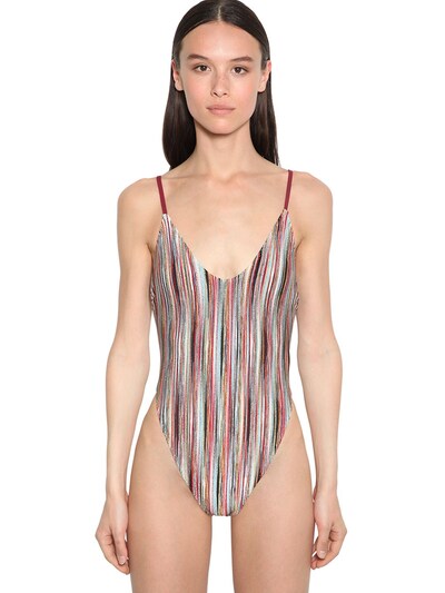 knit one piece swimsuit