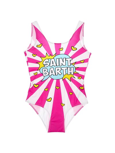 pink and white swimsuit