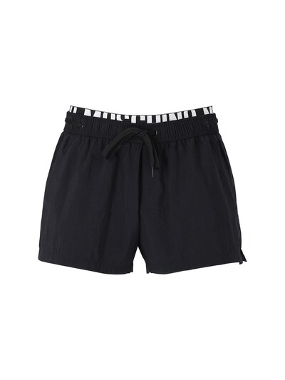 black moschino swim shorts