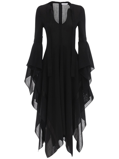 asymmetric midi dress