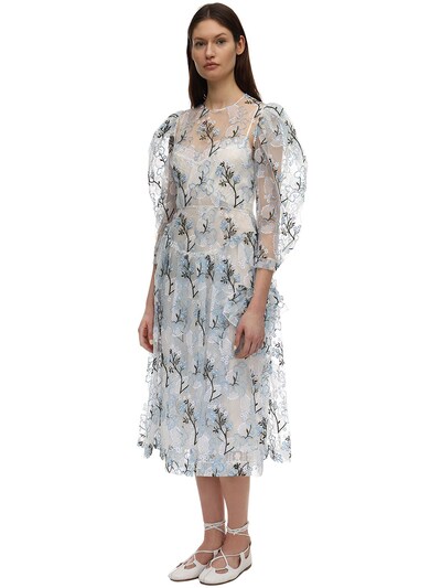 organza midi dress