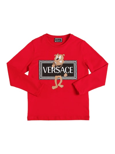 versace shirt red