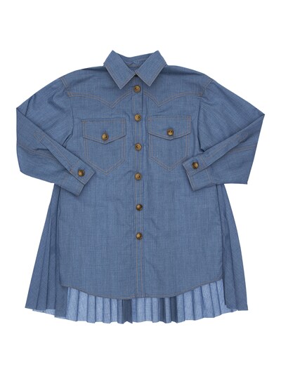 denim chambray shirt dress