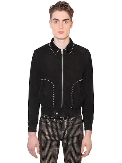 saint laurent suede jacket