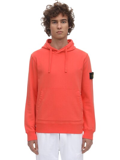 stone island cotton hoodie