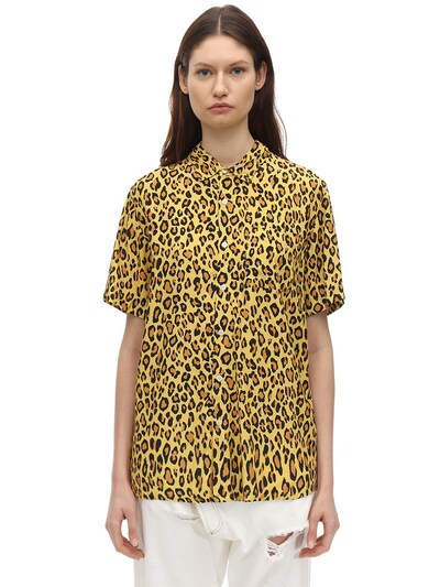 yellow leopard top