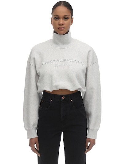 alexander wang cropped sweatshirt