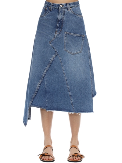 loewe denim skirt