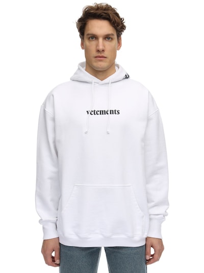 vetements hoodie white