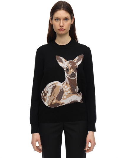 burberry deer sweater
