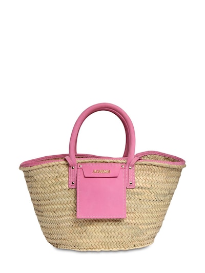 Le panier soleil straw & leather bag - Jacquemus - Women | Luisaviaroma