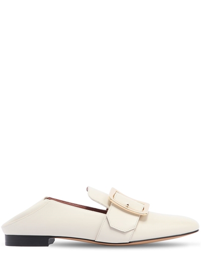 bally white loafers