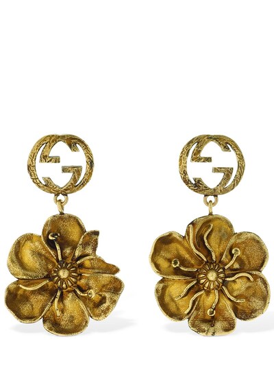 gucci flower earrings