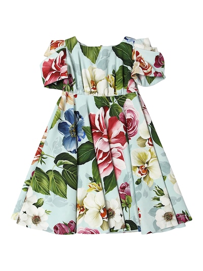 Gabbana - Flower print cady dress 