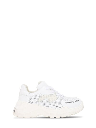 emporio armani lace up sneakers