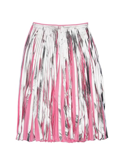 Fuchsia Metallic Pleated Skirt 2024 dvos