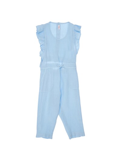 light blue linen jumpsuit