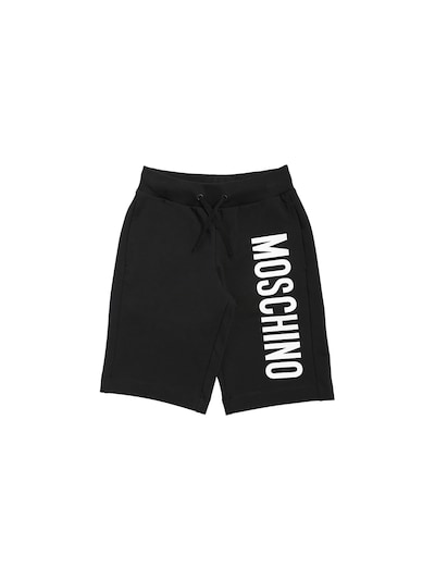 moschino logo shorts