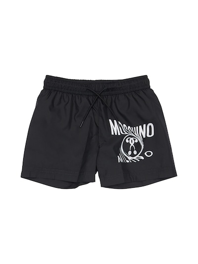 moschino black swim shorts