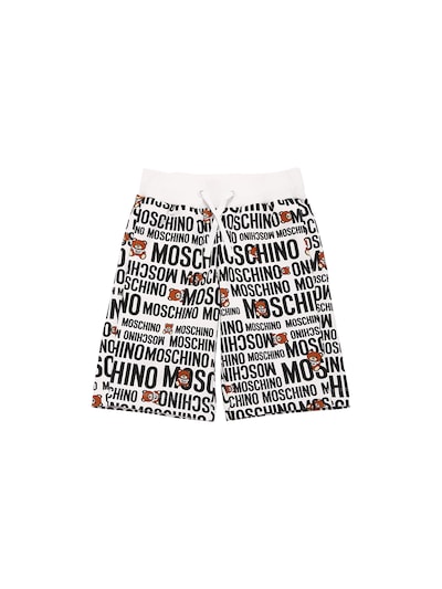 All over print cotton sweat shorts 