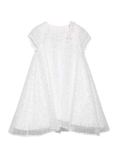 white sequin party dress