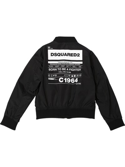 dsquared printed bomber