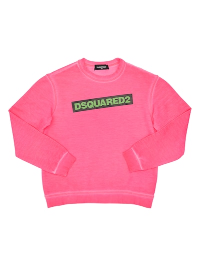 dsquared2 neon logo sweatshirt