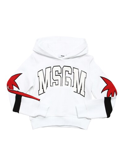 white cotton hoodie