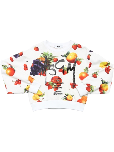msgm cropped sweatshirt