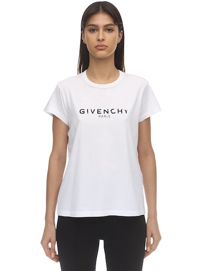 Givenchy - Vintage logo printed jersey 