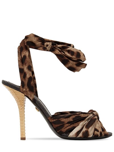 leopard lace up sandals