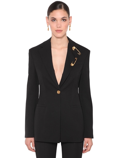 versace black blazer