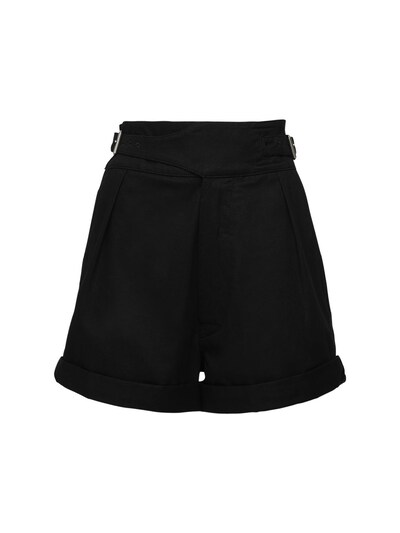 saint laurent black shorts