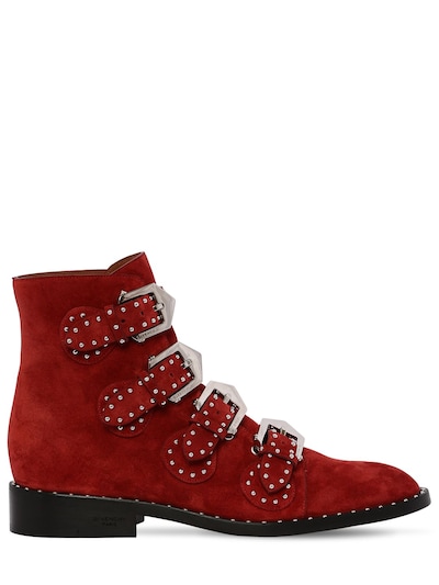 20mm studded suede ankle boots 