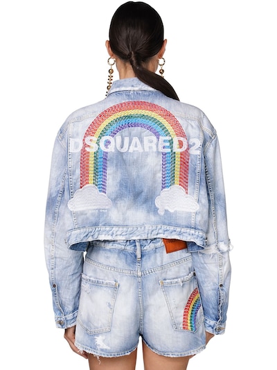 Dsquared2 - Denim jacket w/back rainbow 