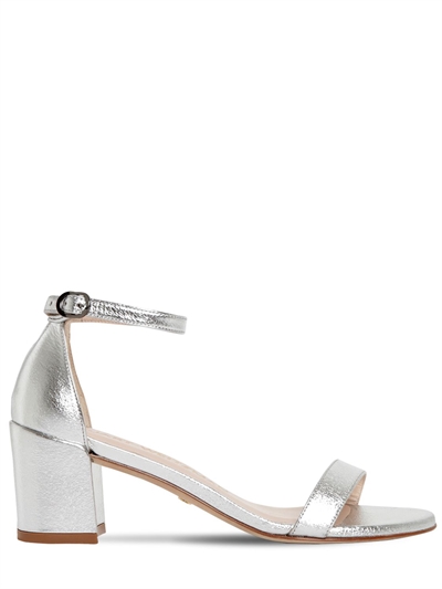 stuart weitzman silver sandals